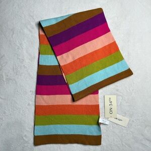 On 34th Colorblocked Oblong Scarf in Colorful Multi Stripe For Women